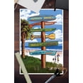 thumbnail image 3 of Honoka'a, Hawaii, Destination Signpost (12x18 Wall Art Poster, Room Decor), 3 of 3