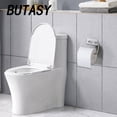 thumbnail image 4 of BUTASY Bathroom Toilet Paper Holder, Self Adhesive Tissue Rack Wall Mounted, No Drilling Rotatable Toilet Roll Holder for Bathroom Kitchen, 4 of 5