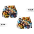 thumbnail image 6 of Athletic Shorts for Women, Sunflower Turtle Seam Womens Shorts High Waisted Sport Running Workout Gym, 6 of 8