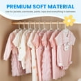 thumbnail image 7 of Simple Deluxe 60 Pack Kids Plastic Hangers - 11.5 Inch Non-Slip Baby Hangers for Infants & Toddlers, Closet Organizer for Children's Clothing, Pants, Coats, Skirts - White, 7 of 7