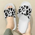 thumbnail image 3 of Psesaysky Milk Cow Skin Slide Sandals for Women Big Girls Fashionable Comfortable Bathroom Sandals Beach Sandals Non Slip Sunmmer House Slippers, 3 of 4