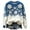 Blue, variant on Adeawade Ladies Sweaters Christmas Long Sleeve Xmas Festive Snowman Prints Knit Pullover Sweater Crewneck Holiday Turtleneck Tops Winter Warm Apparel Comfortable Clothes Blue L