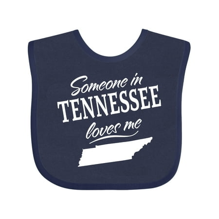 

Inktastic Someone in Tennessee Loves Me Gift Baby Boy or Baby Girl Bib