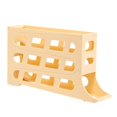 thumbnail image 1 of Recipiente para huevos para nevera, soporte para huevos para el hogar, soporte para huevos para refrigerador, dispensador de huevos rodante para Amarillo, 1 of 9