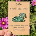 thumbnail image 6 of Dserhfy Lucky Horses Pocket Hug with Card Bring Good Luck 2026 Year of The Horse Pocket Token Decoration Happy New Year Gifts, 6 of 6