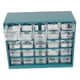 thumbnail image 4 of Organizador de herramientas pequeño, armario para manualidades, resistente y de alta fiabilidad, versátil, con 25 cajones y tornillos para el hogar y Verde oscuro, 4 of 8