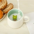 thumbnail image 4 of Jimin Cute Frog Mug,3D Animal Ceramic Coffee Tea Cup,Graduation Birthday Gifts Valentines Mothers Day Easter Christmas for Women Men Mum Her Girl Boy Kid Teacher Friend, 4 of 8