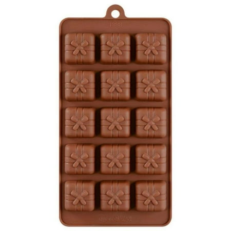 

3D Silicone Mold Christmas Gift Box Mould Soap Wax Chocolate Melt Baking S1P0
