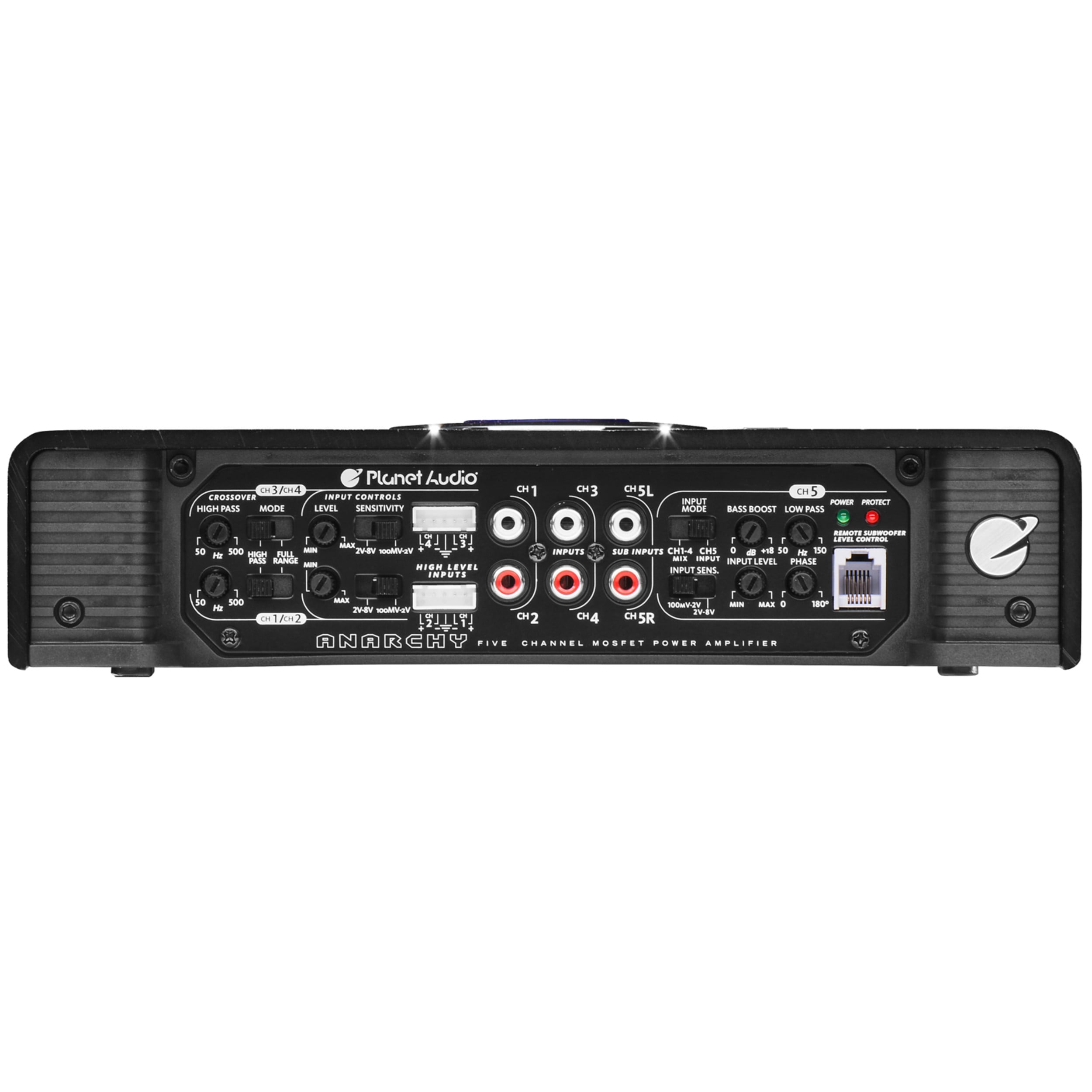 Planet Audio AC1800.5 1800 Watt 5 Channel Car Amplifier, Full Range, Bridgeable