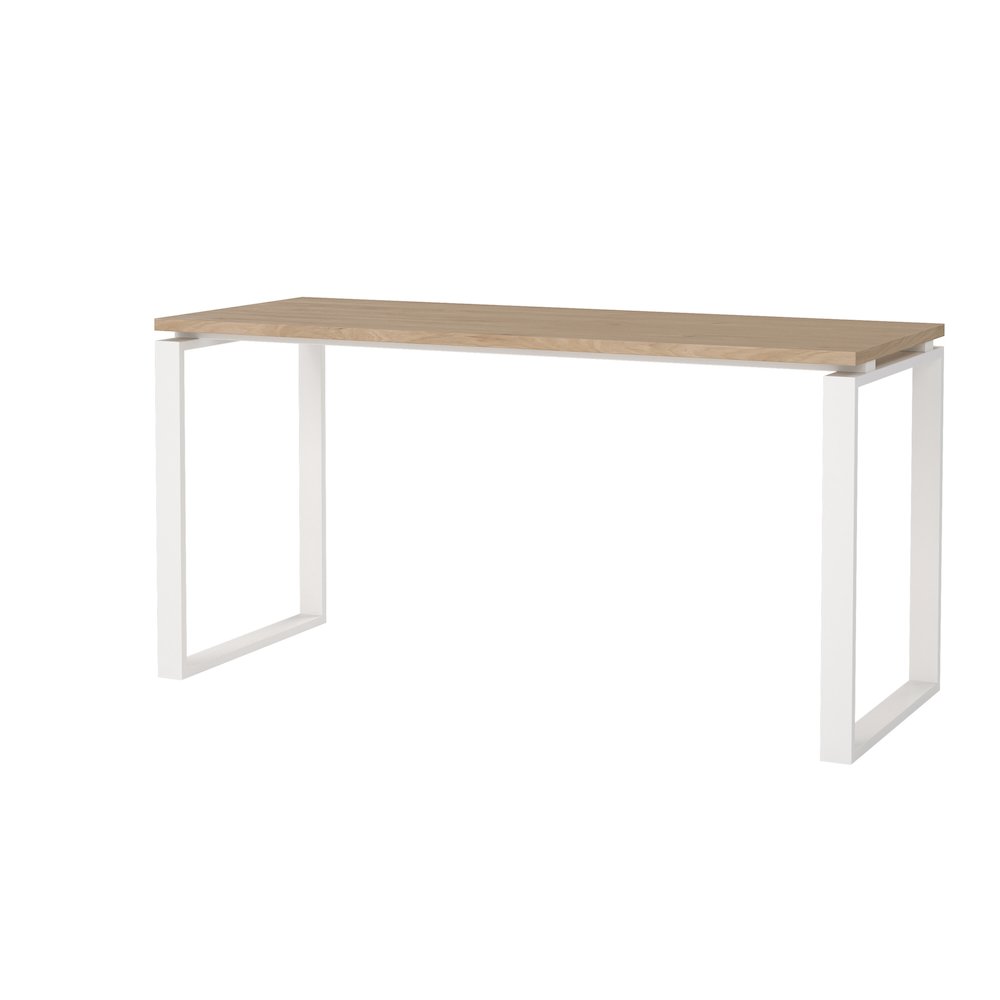 Tvilum Sign Home Office Writing Office Desk for Adults, Jackson Hickory/White
