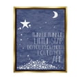thumbnail image 5 of Stupell Industries Navy Textural Twinkle Little Star Typography Metallic Gold Framed Floating Canvas Wall Art, 24x30, by Finny and Zook, 5 of 5