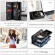 thumbnail image 5 of Funda tipo cartera para Samsung Galaxy A35, con cremallera, tarjetero, correa de muñeca, funda protectora trasera magnética desmontable a prueba de golpes para Samsung Galaxy A35 5G, 5 of 9