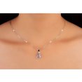 thumbnail image 2 of Emma Manor EM  14k White Gold Plated  Synthetic Pink Moonstone Necklace Earring Women Jewelry Set, 2 of 7