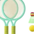 thumbnail image 7 of Children's Badminton Tennis Racket Lightweight for Starter Players Backyard green, 7 of 7
