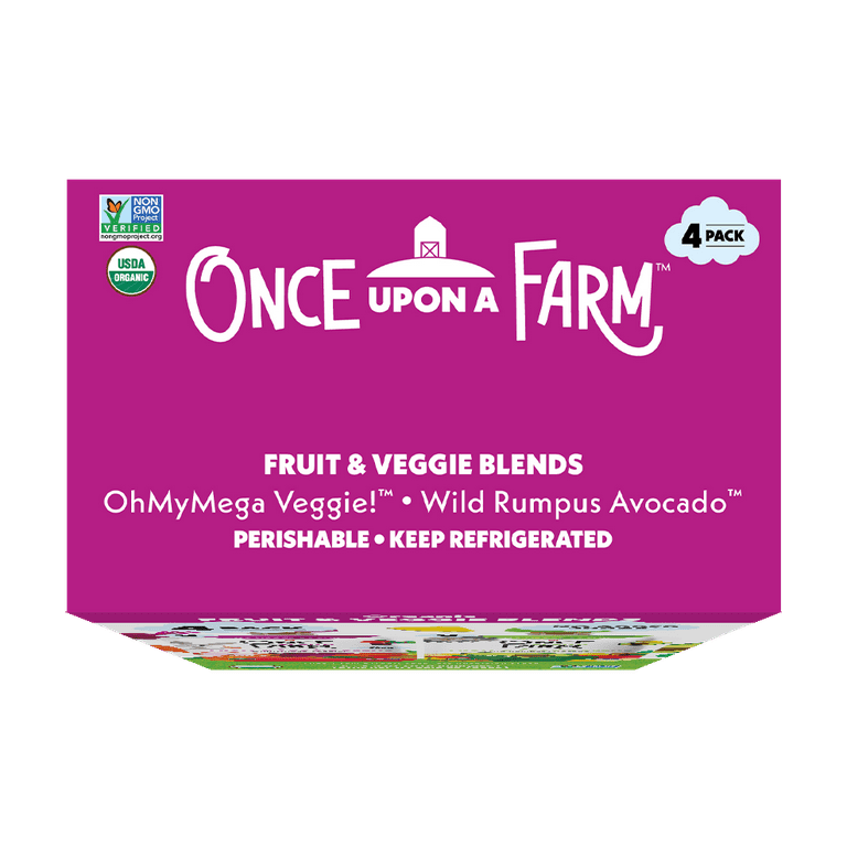 Once Upon a Farm Organic Refrigerated Kids' Snack OhMyMega Veggie