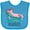 Turquoise, variant on Inktastic Relaxolotl- Cute Axolotl on Summer Vacation Boys or Girls Baby Bib