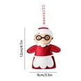 thumbnail image 3 of Set de Adornos Navideños de Tela No Tejida | Decoraciones Navideñas Artesanales | Diseños de Copos de Nieve y Motivos Navideños | 1 Adorno de 12X9Cm | Decoración Festiva para El Árbol y Adorno para L, 3 of 6