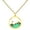 Gold Green, variant on Mustard Seed Necklace for Women Glow Men Faith Mountain Stainless Steel Silver Rose Gold Plated Charm Simple Dainty Personalized Statement Jewelry Gold Green