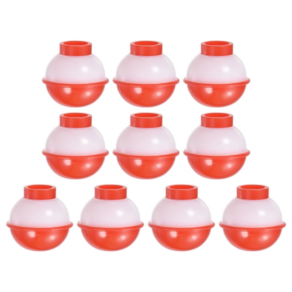 Uxcell 0.75" Fishing Bobbers 20Pcs Plastic Push Button Round Fishing Float