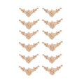 thumbnail image 1 of 12 Pcs 8 x 8cm Applique d'Angle en Bois Sculptée pour Porte Style Européen Non Peint, 1 of 8