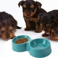 thumbnail image 3 of Laklulu Paquete de 2 comederos para mascotas para perros, gatos, cuenco de doble elevación, contenedor de agua y comida de plástico, 3 of 5