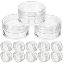 Milisten Cosmetics Jars Plastic 20 Pcs Cream Bottles and 4 Pcs Swabs Transparent