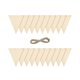 thumbnail image 1 of 20 Pieces Pennant Banner Wooden Triangle Flags For Garland Holidays Gift-r, 1 of 5