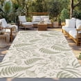 thumbnail image 2 of Botanical Green Outdoor Rug for Patio/Deck/Porch, Non-Slip Large Area Rug 3 x 5 Ft, Farmhouse Vintage Country Plant on Linen Indoor Outdoor Rugs Washable Area Rugs, Camping Rug Carpet Runner, 2 of 8