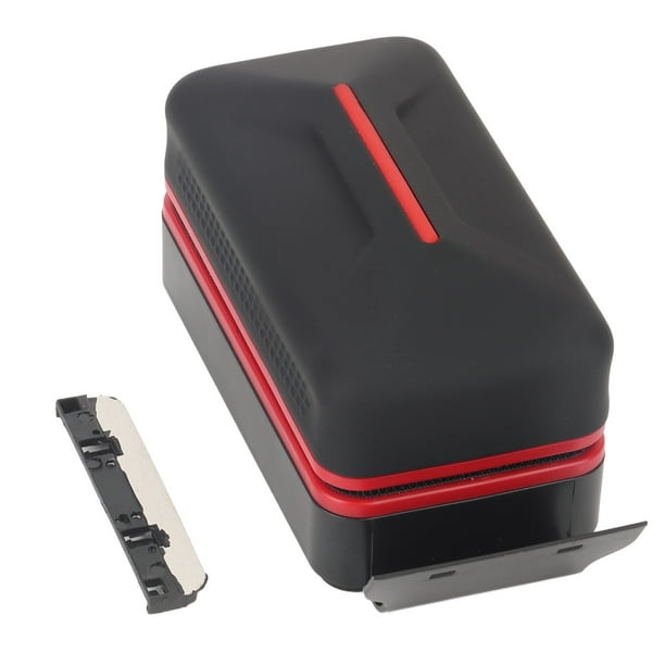 Cepillo limpiador magnético potente para pecera, ergonómico, para vidrio de acuario, con imán de algas y raspador desmontable (tamaño grande), apto para vidrio de 10 mm/0,4 pulgadas.