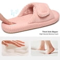 thumbnail image 5 of Ecetana Open Toe House Slippers for Women Memory Foam Bedroom Slippers Cozy Indoor House Shoes, 5 of 7