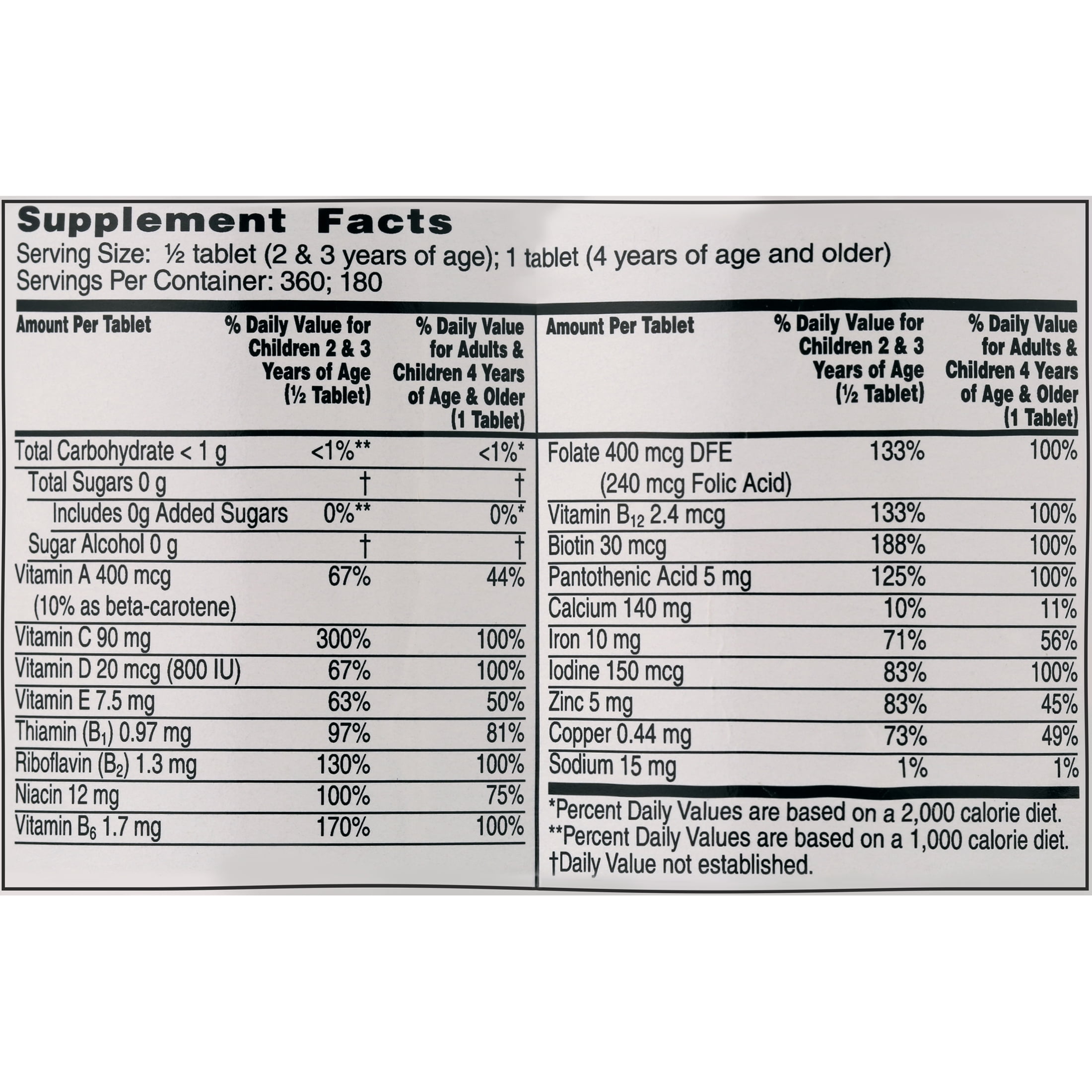 FLINTSTONES Complete Chewable Tablets 180ct.