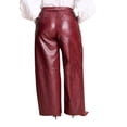 thumbnail image 2 of ELOQUII Women's Plus Size Textured Faux Leather Wide Leg Pant, 2 of 4