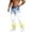 Blue-1, variant on Beach Cargo Pants for Men Gradient Color Coconut Tree Print Elastic Waist Slim Fit Hawaiian Vacation Pants with Pockets
