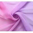 thumbnail image 2 of Purple Pink Ombre Sheer Curtains for Kids playroom 2 Panels Rod Pocket Bedroom Window Semi Voile Drapes Faux Linen Décor Girls Livingroom Room Decoration Party 63 Inch Long, 2 of 5