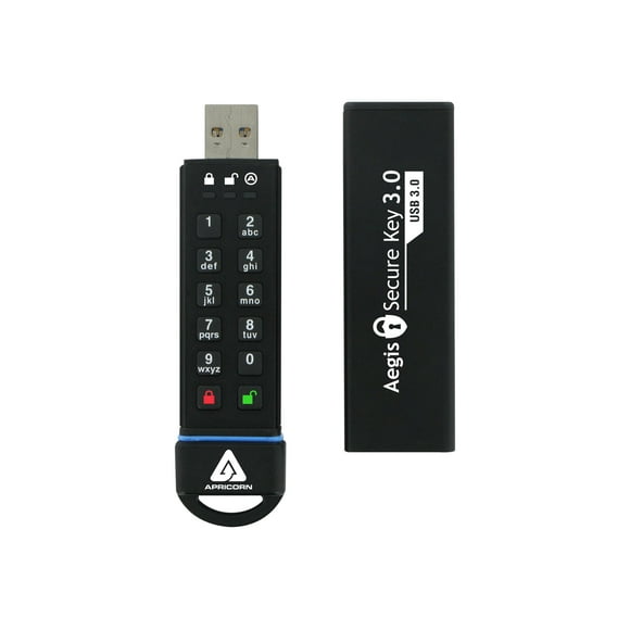 Apricorn Aegis Secure Key 3.0 - Clé USB - Cryptée - 240 GB - USB 3.0