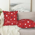 thumbnail image 4 of 4th of July Pillow Covers 16x16 Set of 2, Memorial Day Patriotic Throw Pillows Holiday American Flag Rustic Blue Red Stars Decorative Pillowcase Cushion Cover for Independence Day Home Outdoor Decor, 4 of 4