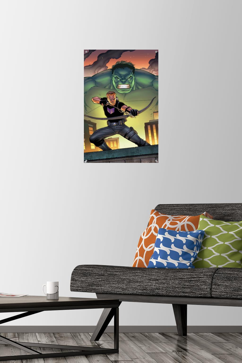 Marvel Comics - Hawkeye and Hulk - The Accused #1 Wall Poster with Pushpins, 14.725" x 22.375"