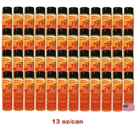 48: 20oz Can (13oz net) Polymat 797 Hi-Temp Spray Glue Adhesive: Industrial Grade High Temperature Glue, Heat and Water Resistant Spray Adhesive for Automotive Headliner, Marine Upholstery Glue
