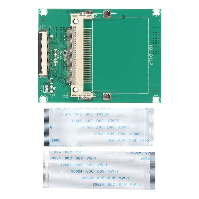 Tarjeta adaptadora CF a ZIF/CE, tarjeta de memoria CF de 50 pines a disco duro CE ZIF de 1,8 pulgadas con cable plano
