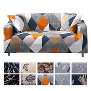 NEWEEN Sofa Cover High Stretch Elastic Fabric Sofa Slipcover Chair Loveseat Couch Cover Polyester Spandex Furniture Protector Cover with 1 Pillowcase (1 Seater, Checkerboard)