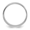 thumbnail image 3 of 10k White Gold 8mm Flat with Step Edge Wedding Band Size 9.5, 3 of 6