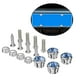 thumbnail image 3 of Kit de Tornillos Antirrobo Yotijar para Licencia de Matrícula de Automóvil Piezas de Aluminio CNC Azul, 3 of 7
