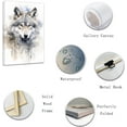 thumbnail image 2 of ZHONGYUTONG Wolf Canvas Wall Art Wolf Face Watercolour Poster Prints Abstract Animal Pictures for Modern Nursery Kids Room Decor Framed (12.00" x 18.00"), 2 of 6