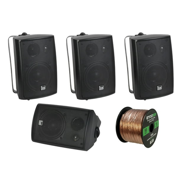 4 x New Pyle PLMR24 3.5'' 200 Watt 3Way Weather Proof Marine Mini Box