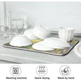 thumbnail image 7 of Dish Drying Mat Spring Landscape Flowers Absorbent Dry Mats for Dishes Draining Pad for Kitchen Countertop 18" x 24", 7 of 7