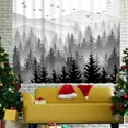 thumbnail image 4 of Mountain Shower Curtain Misty Forest Tree Foggy Shower Curtain for Bathroom with Hooks Cool Nature Scenery Landscape Bathtub Decor 72 inch Design Art Shower Curtain Waterproof Fabric, 4 of 5