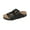 Black, variant on Project Cloud 100% Genuine Leather Cork Footbed Womens Sandals, Slippers for Women (Venita)