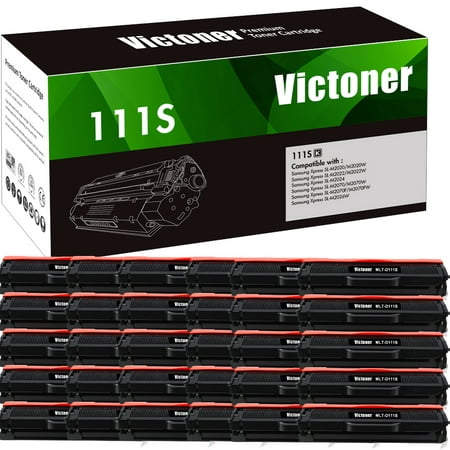Victoner 30-Pack Compatible Toner for Samsung MLT-D111S Use With Xpress SL-M2020 M2020W M2022 M2022W M2070 M2070W 30 * Black