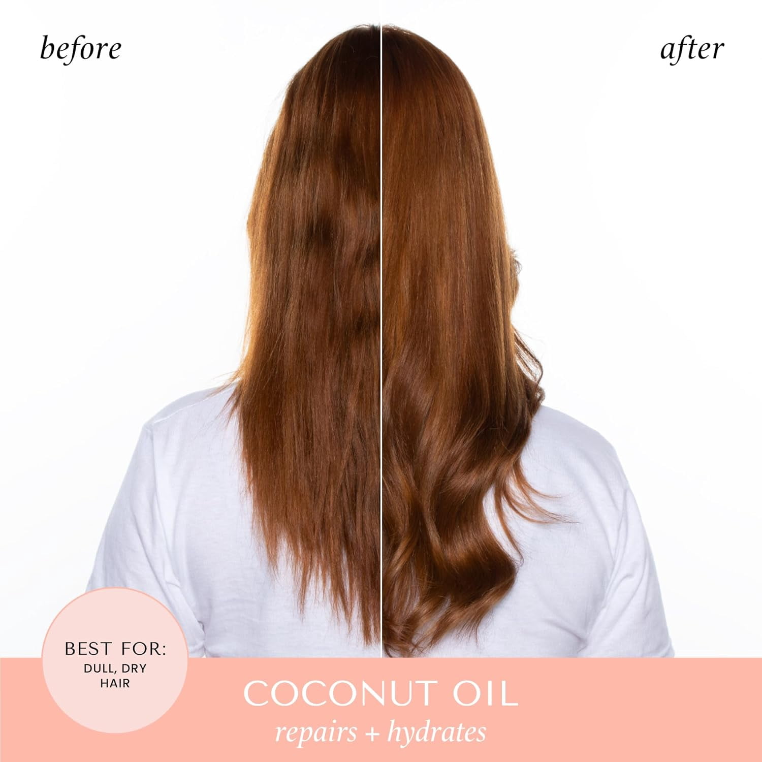 HASK COCONUT Nourishing Shampoo + Conditioner Set for All Hair Types, Color Safe, Gluten-Free, Sulfate-Free, Paraben-Free, Cruelty-Free - 1 Shampoo and 1 Conditioner