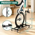 thumbnail image 3 of Vertical Bike Stand, Freestanding Space-Saving Bike Rack with Adjustable Height for Wheels Sizes up to 29”, Indoor Bike Storage Rack for Garage & Apartment, Upright Bicycle Floor Holder, 3 of 9
